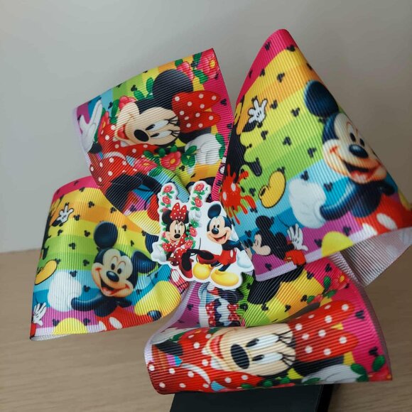 Disney Magic Explosion! Mickey & Minnie Hair Bow - Picture 3 of 3
